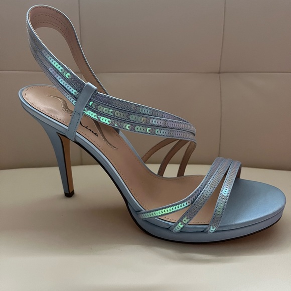 Blue sequin Nina heels - Picture 2 of 7